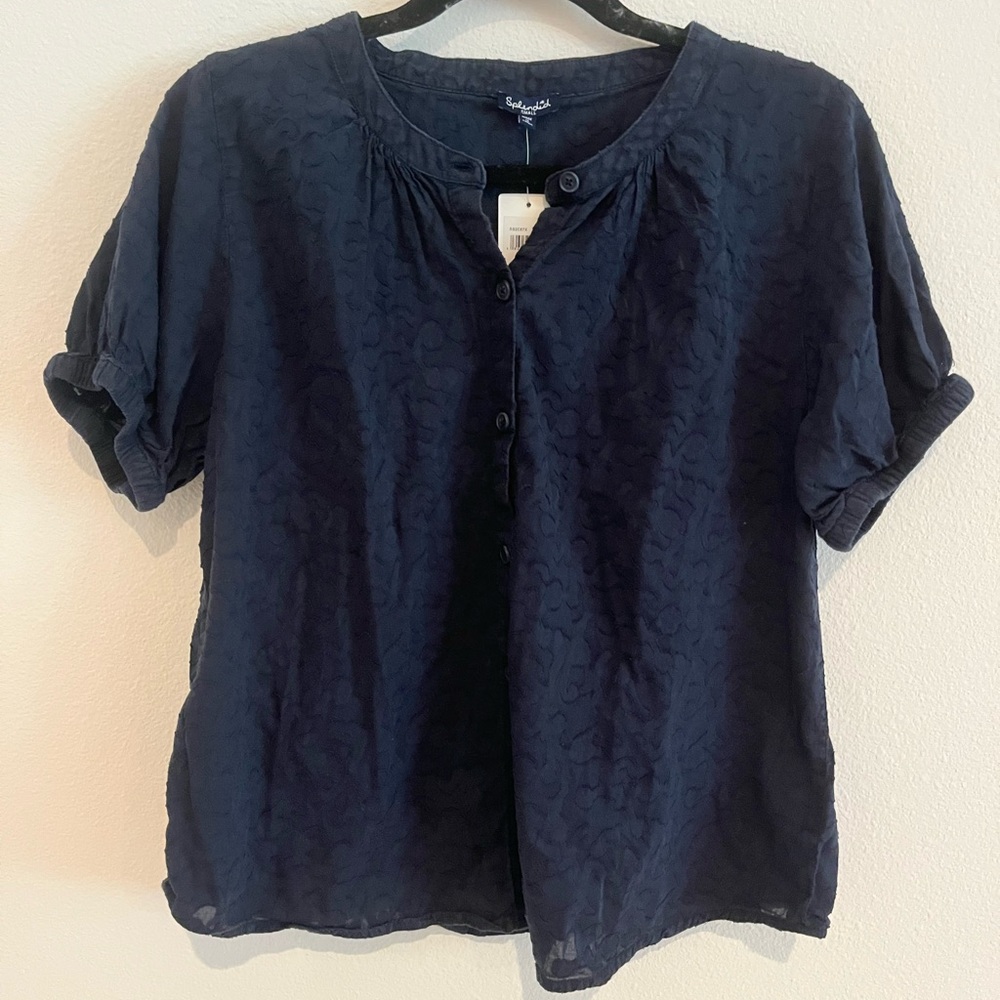 NWT Splendid Fallon Floral Embroidered Blouse